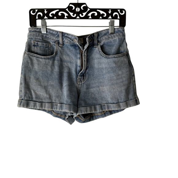PacSun‎ Mom Shorts Women’s Size 27 Light Wash High Rise Denim 100% Cotton - Picture 1 of 6